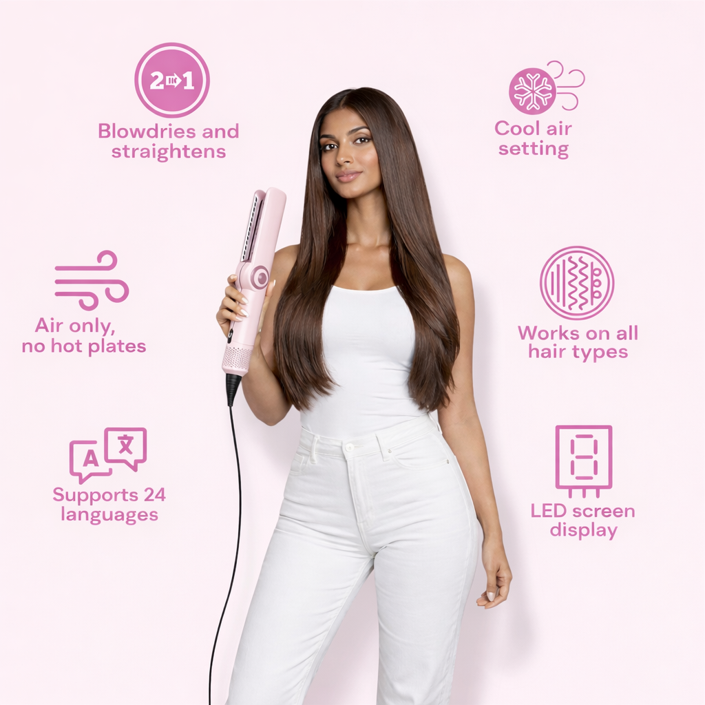 Vynuvelle Wet-to-Dry 2-in-1 Air Straightener